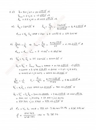 Elektrik Makinaları -1 Final Soruları -2012