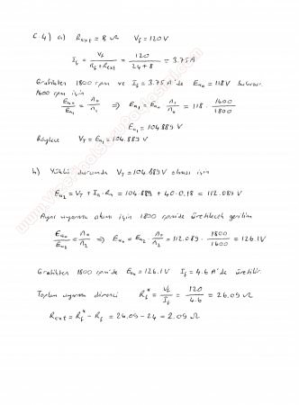 Elektrik Makinaları -1 Final Soruları -2012