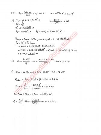 Elektrik Makinaları -1 Vize Soruları -2013