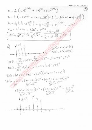 Sinyaller Ve Sistemler Final Soruları Ve Çözümleri Bahar - 2013