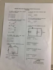 Alternatif Akım Devre Analizi Dersi Final Soruları