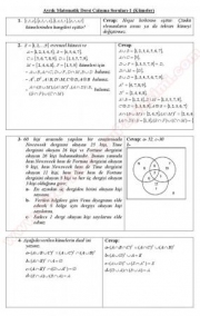 Ayrık Matematik Dersi Çözümlü Sorular