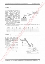 Hidrolik Makinaları Yaz Okulu Final Soruları-2012