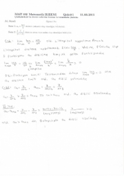 Matematik -2 Quiz Soruları ve Çözümleri - EEM