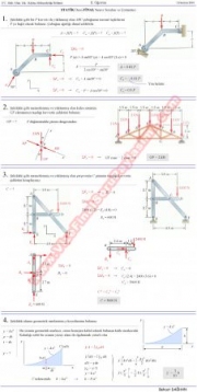 Statik Dersi Final Soruları ve Çözümleri