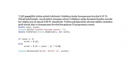 Algoritma ve Programlama Dersi Vize Soruları ve Cevapları