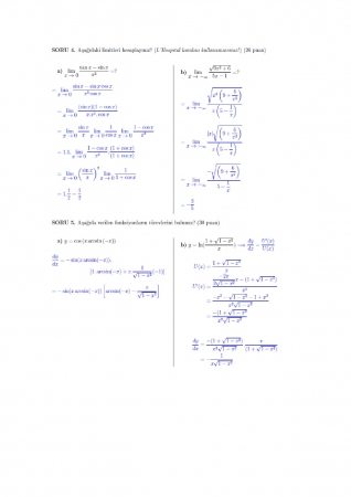 Matematik -1 Vize Soruları ve Cevapları